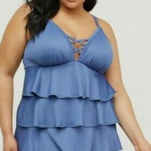 Lame Bryant tankini set